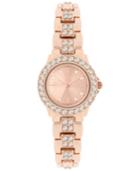 Inc International Concepts Women's Crystal Accent Rose Gold-tone Bracelet Watch 26mm In003rg, Only At Macy's