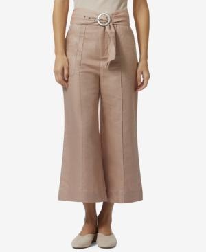 Avec Les Filles High-waisted Wide-leg Crop Pants