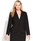 Calvin Klein Plus Size Two-button Jacket