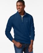 Tommy Hilfiger French Rib Quarter-zip Mock-collar Sweater