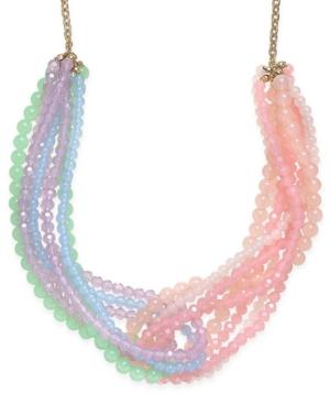 Charter Club Gold-tone Multi-color Beaded Torsade Necklace, Only At Macy's