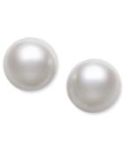 Cultured Freshwater Pearl (6-1/2mm ) Stud Earrings In 14k White Gold