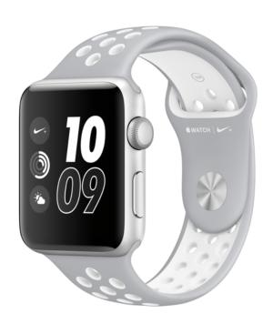 Apple Watch Nike+ 42mm Silver Aluminum Case With Flat Silver/white Nike Sport Band