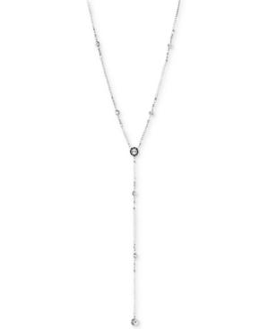 Dkny Logo Crystal Station Y-necklace, Created For Macy's