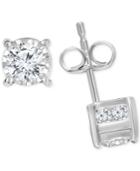 Trumiracle Diamond Stud Earrings (1/2 Ct. T.w.) In 14k White Or Yellow Gold
