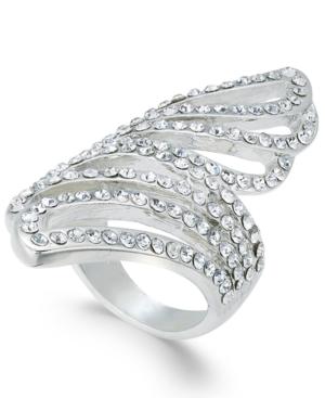Inc International Concepts Gold-tone Pave Waves Statement Ring, Only At Macy's