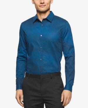 Calvin Klein Men's Stripe And Check Long-sleeve Shirt