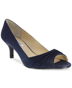 Nina Carolyn Peep Toe Evening Pumps Women's Shoes