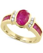 Amore By Effy Certified Ruby (2-1/5 Ct. T.w.) And Diamond (1/8 Ct. T.w.) Ring In 14k Gold