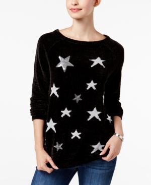 Style & Co Chenille Stars Sweater, Created For Macy's