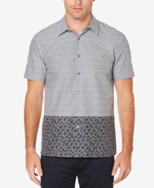Perry Ellis Men's Woven Plaid Cotton Shirt