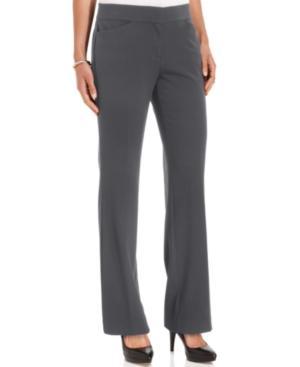 Jm Collection Curvy-fit Straight-leg Pants
