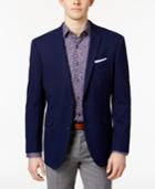 Kenneth Cole Reaction Men's Slim-fit Techni-cole Flex New Blue Sport Coat