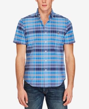 Polo Ralph Lauren Men's Plaid Oxford Short Sleeve Shirt