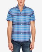 Polo Ralph Lauren Men's Plaid Oxford Short Sleeve Shirt
