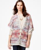 Lucky Brand Instarsia Poncho Cardigan