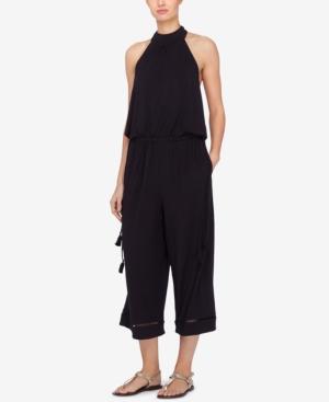 Catherine Catherine Malandrino Tie-neck Halter Jumpsuit