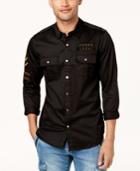 Guess Men's Embroidered Slim Fit Shirt