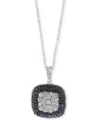 Effy Diamond Halo Pendant Necklace (3/4 Ct. T.w.) In 14k White Gold