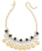 I.n.c. Gold-tone Multi-stone & Circle Statement Necklace, 18 + 3 Extender, Created For Macy's