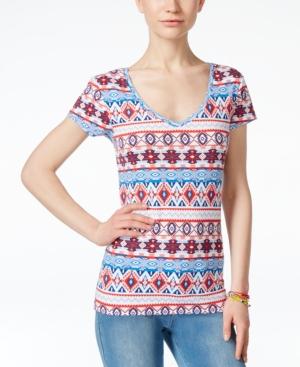 Energie Juniors' Mila Printed V-neck T-shirt