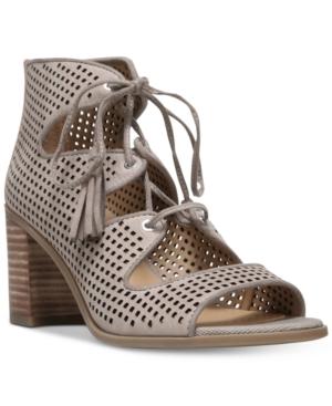 Franco Sarto Honolulu Block-heel Lace-up Sandals Women's Shoes