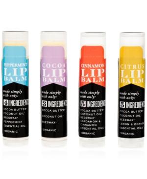 S.w. Basics 4-pc. Certified Organic Lip Balm Set