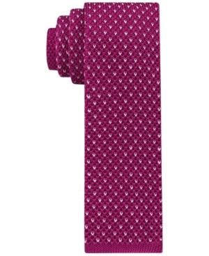 Tommy Hilfiger Men's Knit Birds Eye Skinny Tie