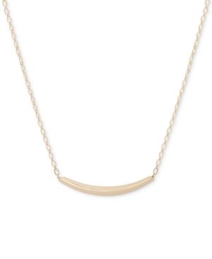Anne Klein Gold-tone Bar Collar Necklace