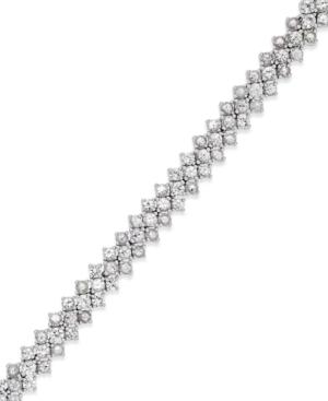 White Sapphire Flex Bracelet In Sterling Silver (9-1/4 Ct. T.w.)