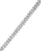 White Sapphire Flex Bracelet In Sterling Silver (9-1/4 Ct. T.w.)