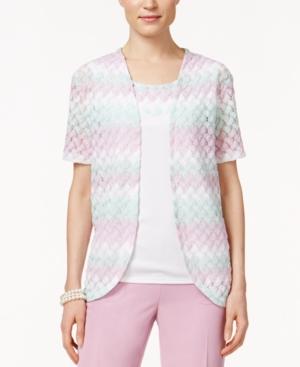 Alfred Dunner Knit Layered-look Top