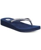 Yellow Box Jello Rhinestone Flip Flops Women's Shoes
