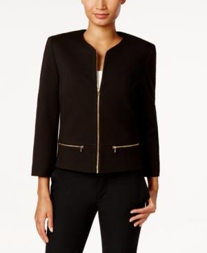 Nine West Ponte Zip-front Jacket
