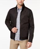 Ryan Seacrest Distinction Men's Slim-fit Black Full-zip Jacket, Created For Macy's