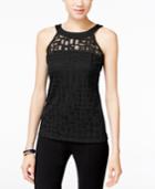 Inc International Concepts Petite Illusion Halter Top, Only At Macy's