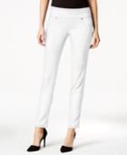 Style & Co. Pull-on Bright White Wash Boyfriend Jeans, Only At Macy's