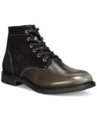 Armani Jeans Suede/patent Boots Men's Shoes