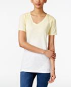 Style & Co. Ombre Dyed T-shirt, Only At Macy's
