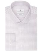 Ryan Seacrest Distinction Slim-fit Non-iron Beige Check Dress Shirt, Only At Macy's