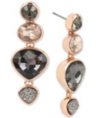 Kenneth Cole New York Rose Gold-tone Multi-stone Drop Earrings