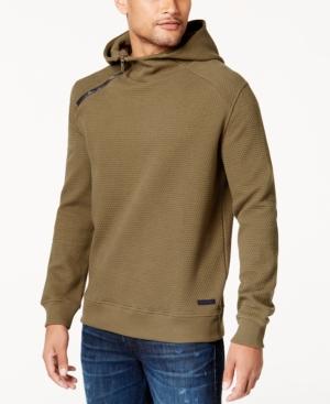 Sean John Men's Textured Side-zip Hoodie