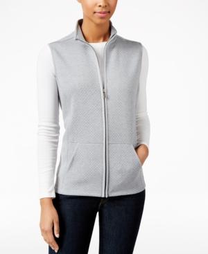 Karen Scott Petite Quilted Vest, Only At Macy's