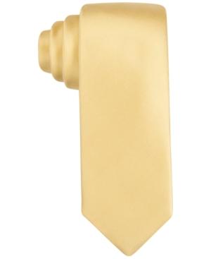 Alfani Men's Yellow Slim Tie, Only At Macy's