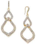 I.n.c. Gold-tone Pave Interlocking Link Drop Earrings, Created For Macy's