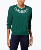 Alfred Dunner Petite Holiday Classics Dog Graphic Knit Top