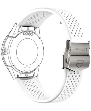 Tag Heuer Modular Connected 2.0 White Perforated Rubber Smart Watch Strap 1ft6103