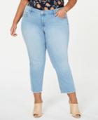 Jessica Simpson Juniors' Arrow Plus Size Cropped Straight-leg Jeans