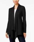 Style & Co Ribbed Open-front Cardigan, Only At Macy's
