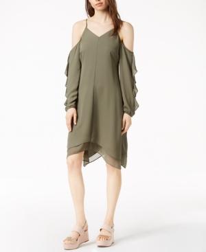 Bar Iii Asymmetrical Cold-shoulder Dress, Created For Macy's
